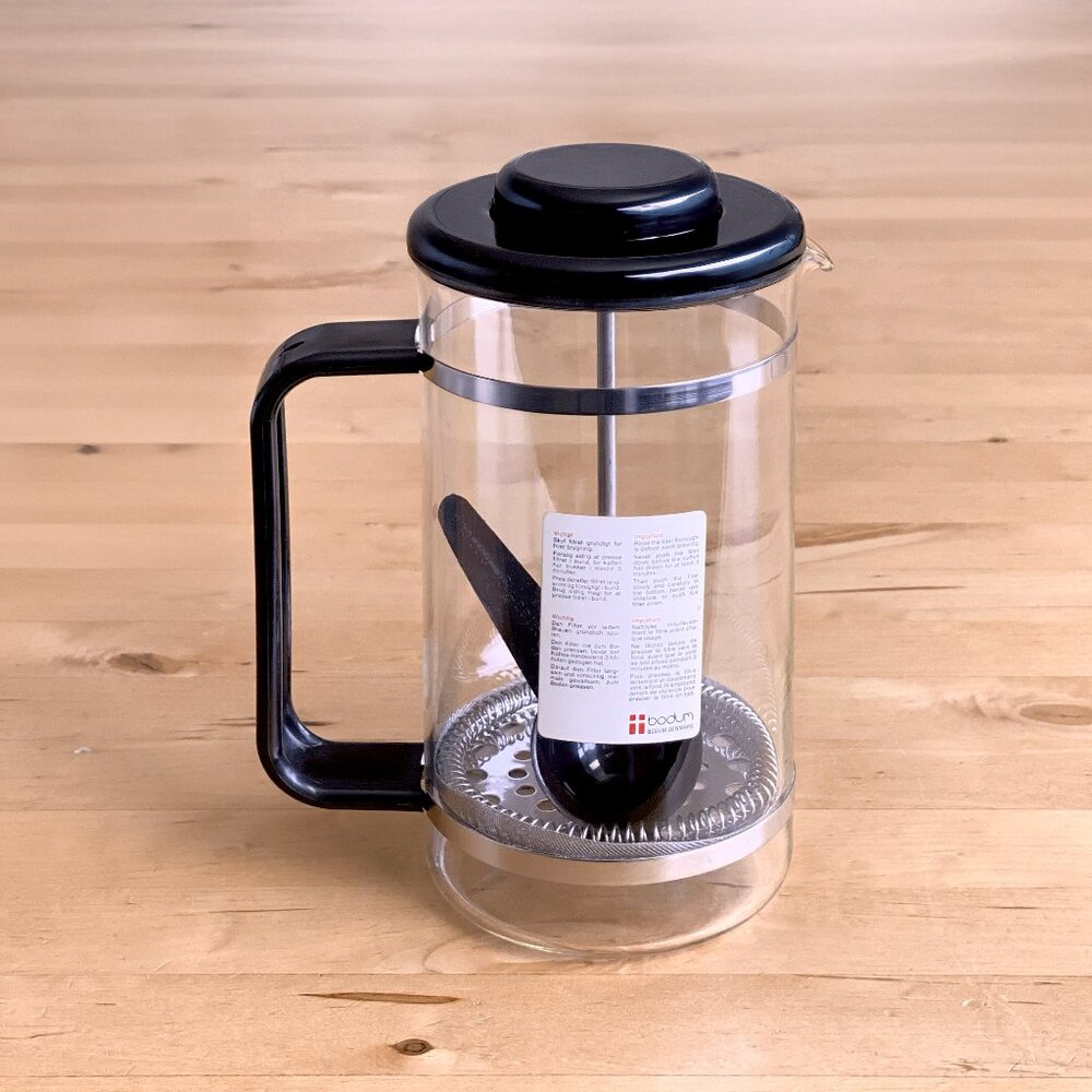 Vintage Classic Bodum Bistro 8-cup French Press Coffee Maker Black